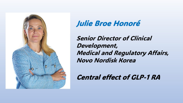 Julie Broe Honoré 박사(노보 노 디스크 코리아), 2025 한국뇌신경과학회 정기국제학술대회에서 GLP-1 RA의 중추 효과 발표