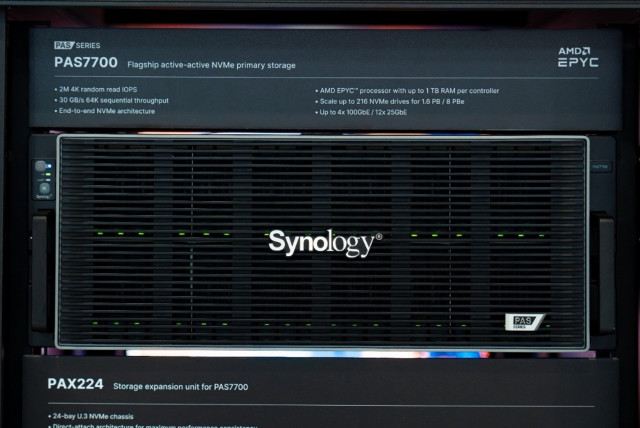 시놀로지, 첫 올-NVMe 스토리지 ‘PAS7700’ 출시