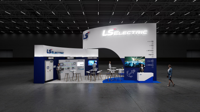 LS일렉트릭은 21일부터 24일까지 부산 벡스코에서 열리는, 세계 최대 규모 조선·해양 기자재 전시회 ‘국제 조선 및 해양 산업전(KOMARINE 2025, 이하 코마린)’에 참가한다고 밝혔다. 사진은 LS일렉트릭의 코마린 2025 부스 조감도