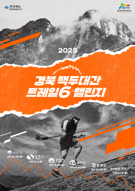 ‘2025 경북 백두대간 트레일6 챌린지’ 포스터