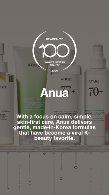 아누아가 미국 뷰티 매거진 ‘뉴뷰티(NewBeauty)’가 발표한 ‘2025년 100대 뷰티 브랜드(2025 NB100)’에 선정됐다
