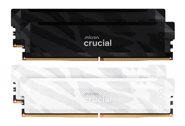 대원씨티에스가 마이크론(Micron)의 컨슈머 메모리 브랜드 크루셜(Crucial)의 신제품 ‘마이크론 Crucial DDR5 Pro Overclocking(OC) 6400 CL32’ 게이밍 메모리를 한국 시장에 정식 출시했다. 이 제품은 16GB의 단일 모듈 2개가 세트로 구성된 32GB KIT 용량 제품이다. 6400MT/s 전송 속도와 CL32(실효 10ns) 지연시간을 바탕으로 하이엔드 게이밍과 크리에이터 워크로드에서 뛰어난 반응성과 처