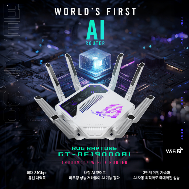 ‘ROG Rapture GT-BE19000AI’ 유무선 공유기