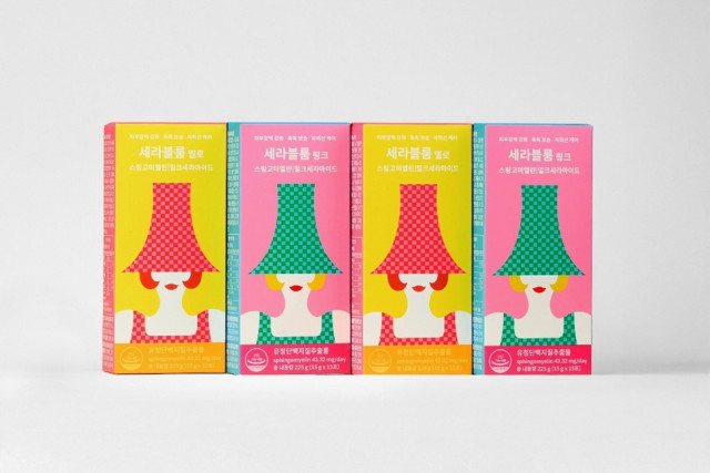 올림피아 자그놀리의 디자인을 패키지에 담은 밀크세라마이드 건강기능식품 ‘세라블룸’