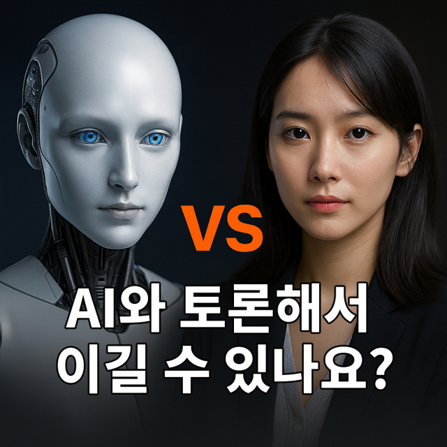 스토리닥터가 자체 개발 AI ‘려하(Ryeoha)’와 토론을 해서 이기면 1년 사용권을 제공하는 이벤트를 진행한다