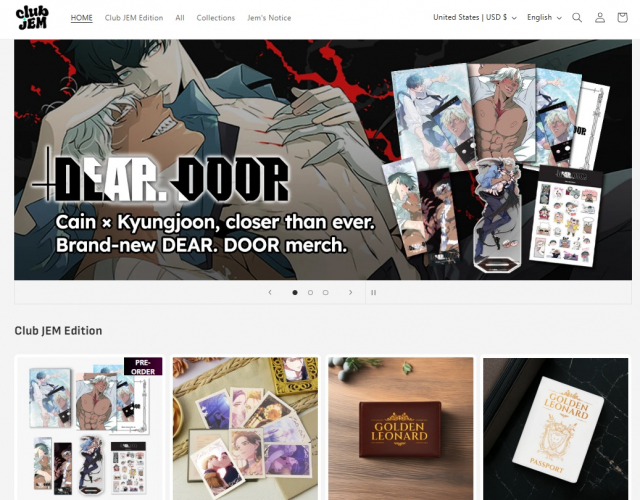 태피툰 공식 굿즈숍 ‘클럽젬’