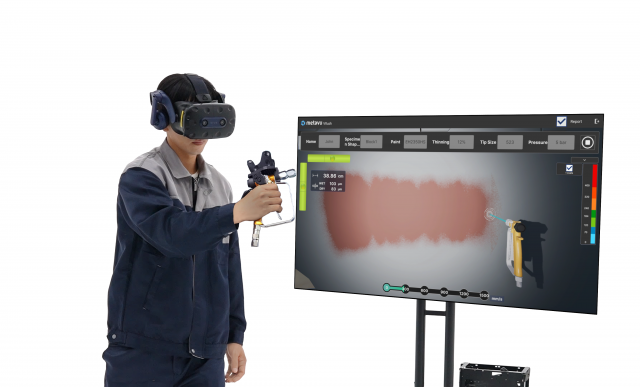 메타뷰의 VR 선박 도장 훈련 시스템 시연