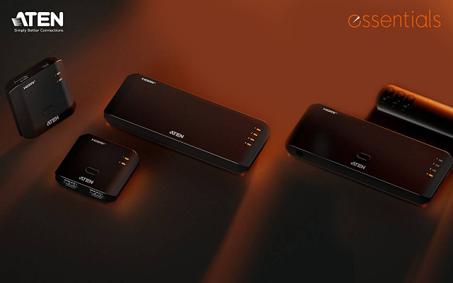 에센셜 라인은 ATEN이 오랜 기간 축적해 온 기술력과 제품 안정성, 호환성, 신뢰성은 그대로 유지하면서 일반 사용자 환경에서 필요하지 않은 기능은 과감히 정리하고 꼭 필요한 기능만 담은 ‘essential Spec’ 구조를 기반으로 설계됐다. 1차 출시 제품은 총 4종으로, 홈오피스·홈시네마·게이밍 환경에서 활용할 수 있는 2포트 및 4포트 HDMI 분배기·스위치 제품군으로 구성됐다