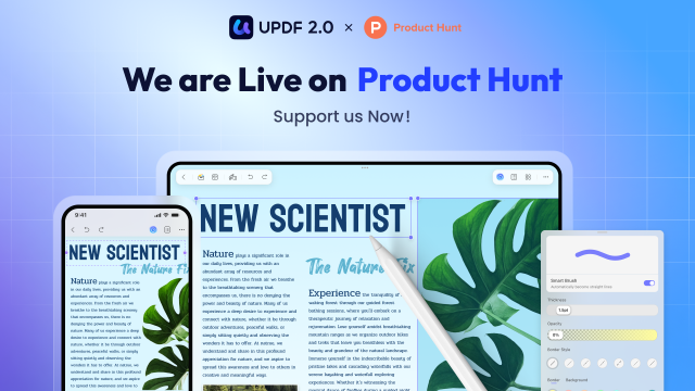 슈퍼에이스의 올인원 PDF 솔루션 UPDF가 iOS 버전 ‘UPDF iOS’을 Product Hunt에 공식 출시했다