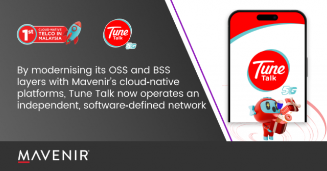 Mavenir의 클라우드 네이티브 플랫폼으로 OSS와 BSS 계층을 현대화함으로써 Tune Talk는 이제 독립적인 소프트웨어 정의 네트워크(software-defined network)를 운영하게 됐다