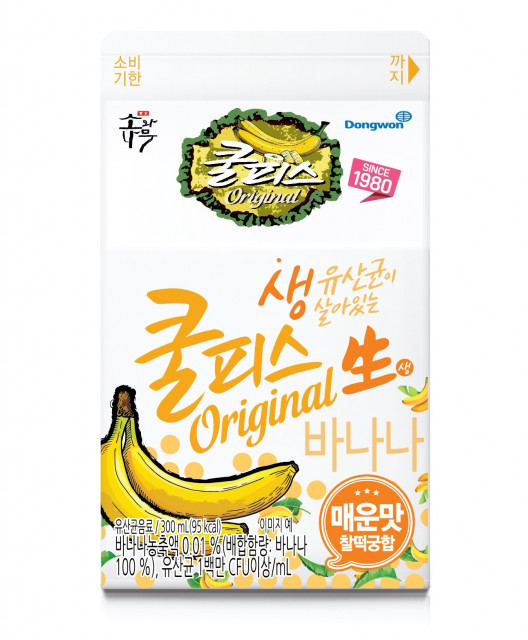 동원F&B 장수 브랜드 ‘쿨피스’ 15년 만에 바나나맛 신제품 출시