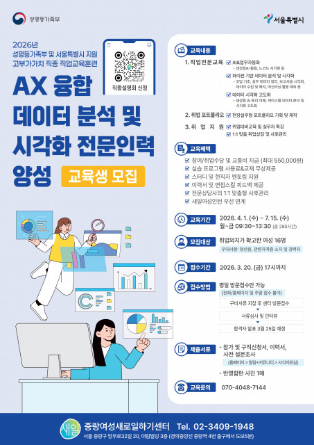 ‘AX 융합 데이터 분석·시각화 전문인력 양성 과정’ 포스터