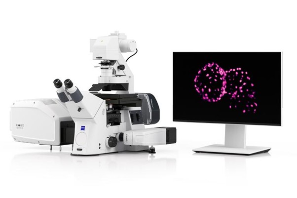 ZEISS Lightfield 4D 소개 이미지. 차세대 ZEISS Confocal 현미경의 출시와 함께 등장한 새로운 혁신, 살아있는 유기체의 고속 이미징을 위한 Lightfield 4D는 단 한 번의 촬영으로 전체 3D volume을 즉시 촬영할 수 있도록 Confocal 현미경의 기능을 확장한다. 초당 최대 80 volumes을 획득해 유기체 내 가장 빠른 생리학적 변화까지 놓치지 않고 포착할 수 있다