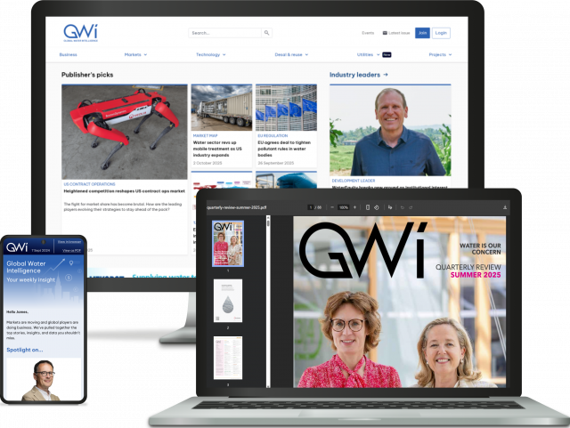 Global Water Intelligence(GWI)는 국제 물 산업을 대상으로 하는 선도적인 시장 정보 및 이벤트 전문 기업이다