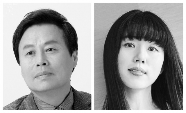 제36회 편운문학상 수상자 도종환 시인(왼쪽)과 김선우 시인