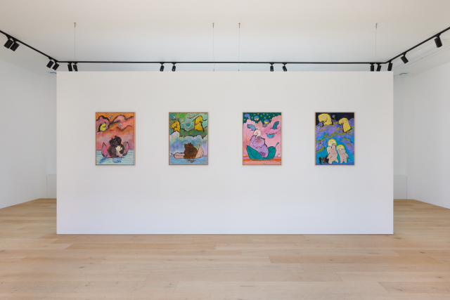 김펄 작가 개인전 ‘동글동글 푹신푹신’ 전시 전경