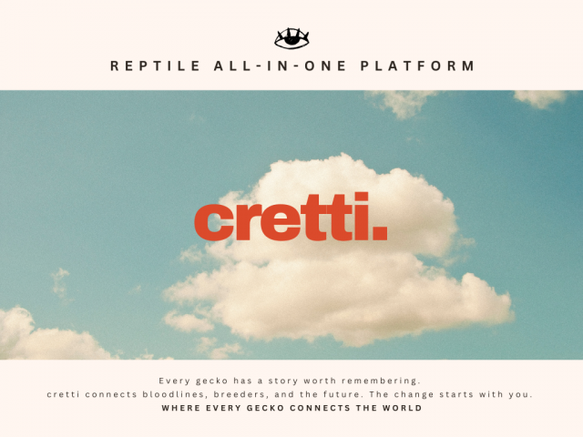 크레티(CRETTI)는 파충류 개체 데이터를 기반으로 혈통과 이력을 연결하는 글로벌 플랫폼으로, 전 세계 사육 생태계를 하나의 데이터 네트워크로 확장하고 있다