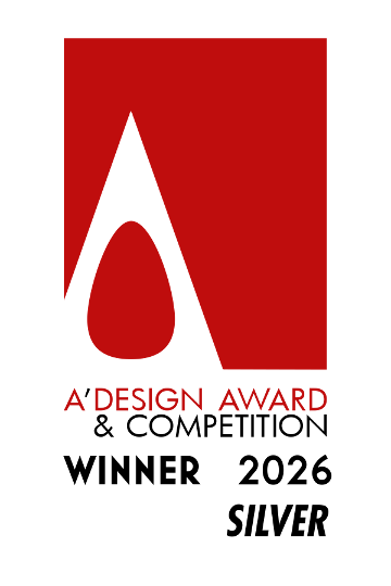A’ Design Award는 이탈리아에서 개최되는 세계적인 국제 디자인 어워드로, 제품 디자인, 혁신성, 기능성, 사용성 및 지속가능성 등을 종합적으로 평가해 우수한 디자인을 선정하는 권위 있는 상이다