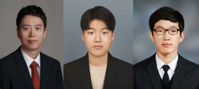 왼쪽부터 송현오 서울대 컴퓨터공학부 교수, 김진욱 서울대 컴퓨터공학부 연구원, 김영인 서울대 협동과정 인공지능 전공 연구원