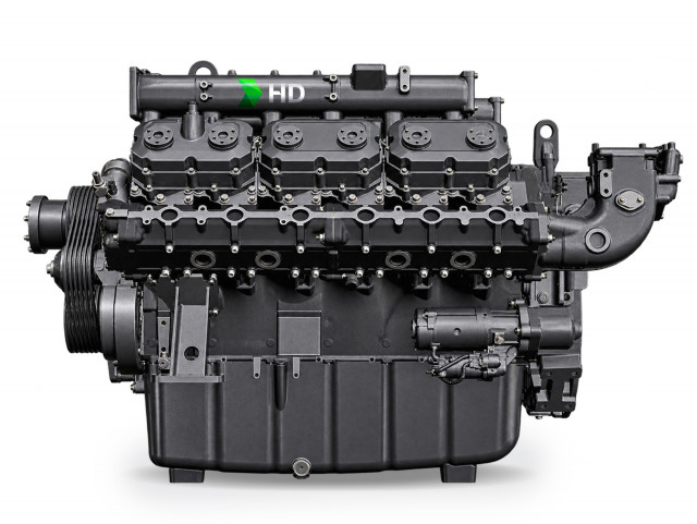 HD건설기계 22리터급 가스 발전용 엔진 롱블록